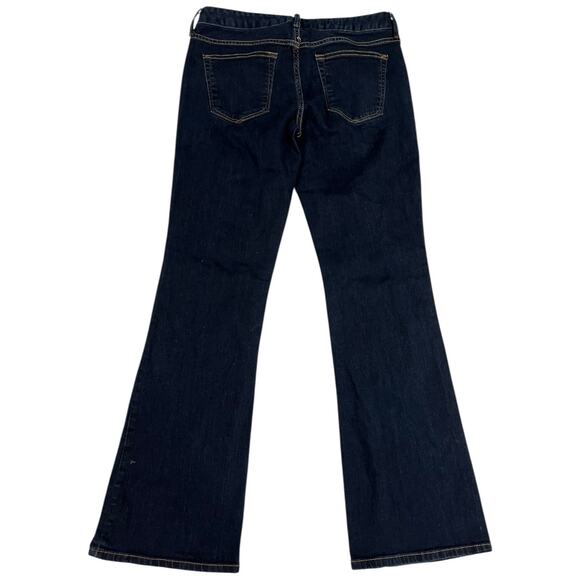 GAP 1969 Long and Lean Dark Wash Flare Jeans Womens Size 28R - Picture 2 of 12